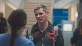 Jodie begs Max not to leave her in Casualty episode Willing and Able.