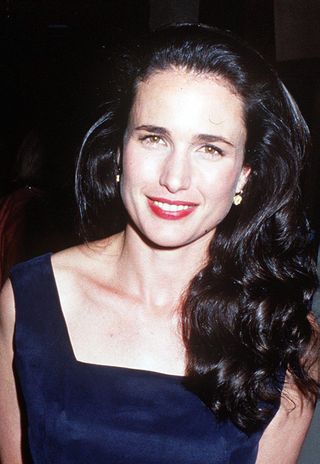 American actress Andie MacDowell, circa 1991