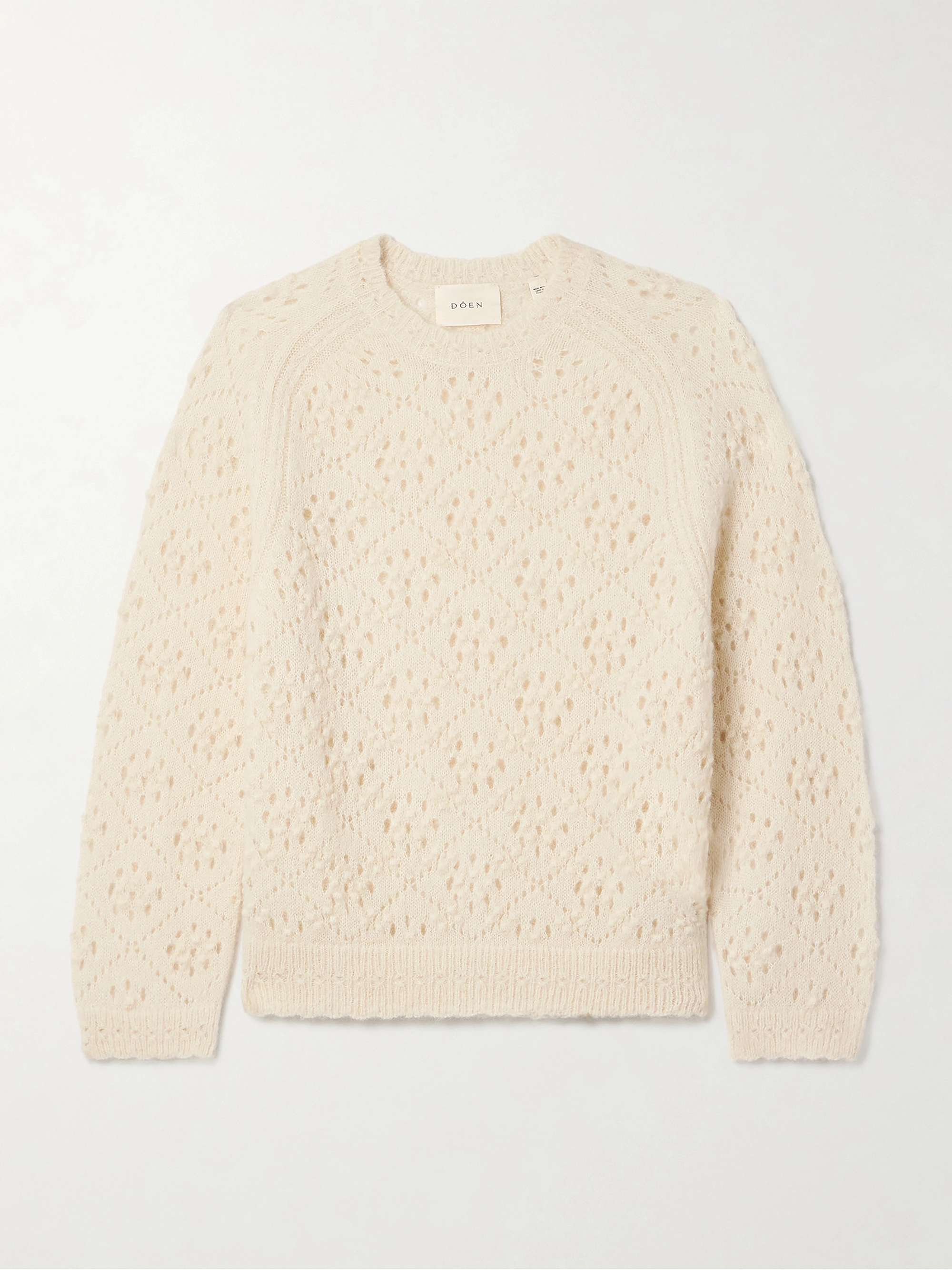 Emiliana Pointelle-Knit Alpaca-Blend Sweater