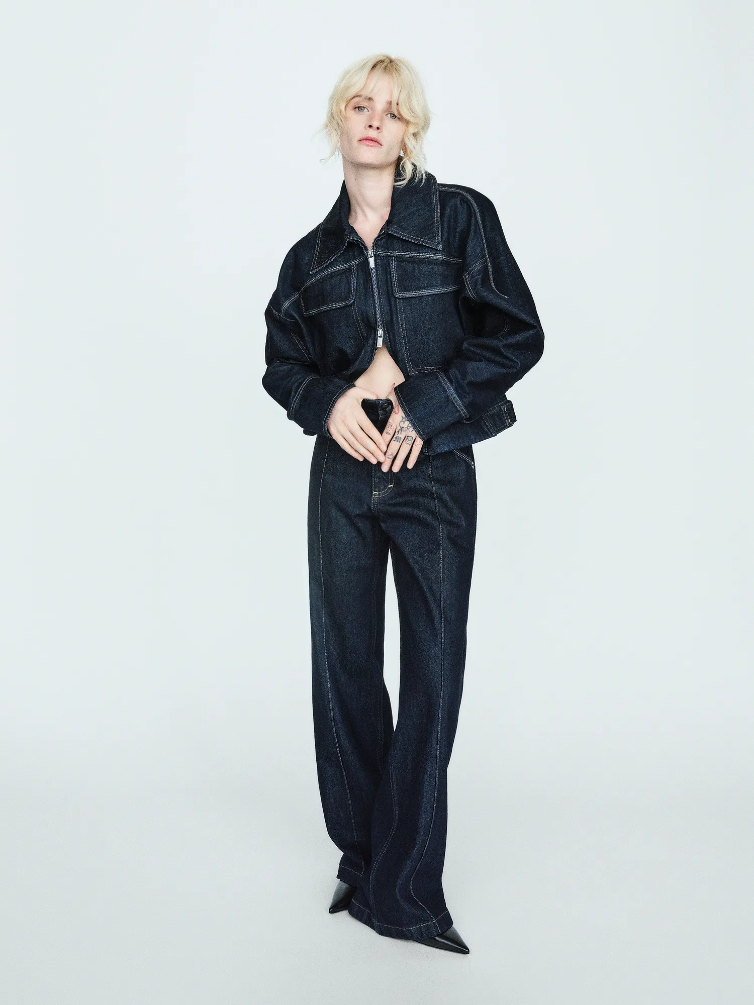 Gapstudio , High Rise Pintuck Jeans