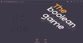 Boolean game homepage