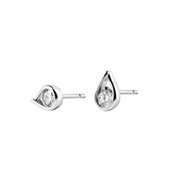 Pandora Brilliance Sparkling Teardrop Stud Earrings in Sterling Silver with 0.50 carat | Pandora
