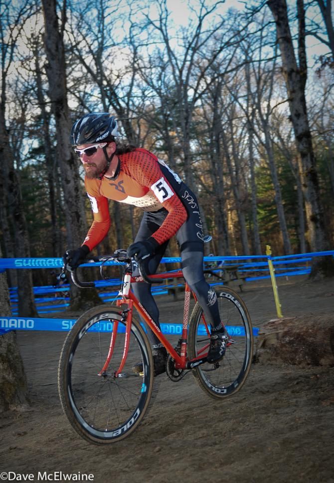 Dan Timmerman (House Industries-Richard Sachs) had no trouble riding over the logs
