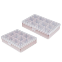 Pink/Teal 12 Compartment Case 2 Pack: currently £2.49, Aldi
