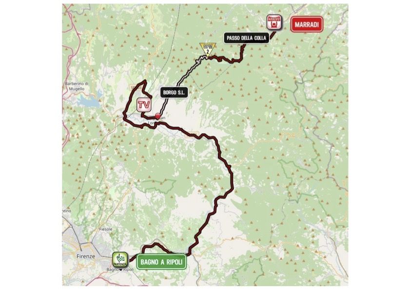 Giro d'Italia Donne 2023 Map