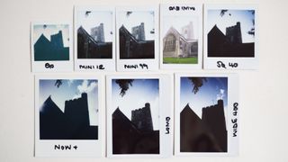 Comparison photos taken on the best instant cameras: Instax Mini 12, Mini 99, Square SQ40 and Wide 400, Polaroid Now+ Gen 2 and Go Gen 2, and Lomo'Instant Wide Glass