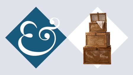 Rattan stackable storage boxes product image header