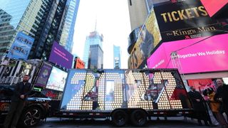 2022 New Year's Eve numerals arrive in Times Square 