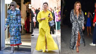 three women in occasionwear shirt dreses