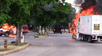 Cartel-police battle in Culiacan, Mexico
