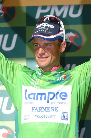 Alessandro Petacchi (Lampre) is back in green after the Tour's 11th stage.