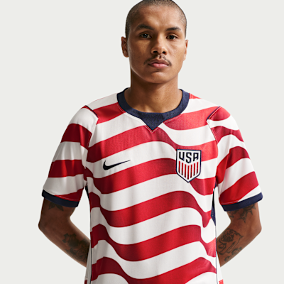 Usmnt 2026 Stadium Home Men's Nike Dri-Fit Soccer Replica Jersey - Sail/midnight Navy/midnight Navy - Size S