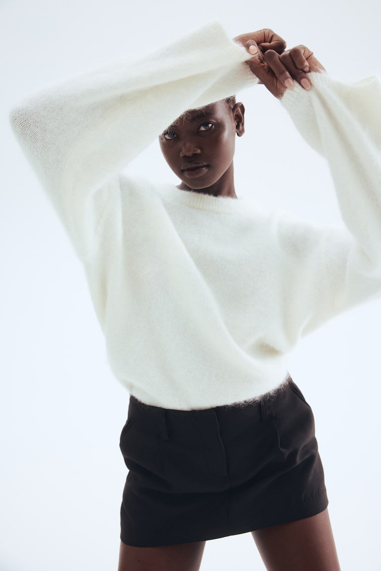 Oversized Mohair-Blend Jumper