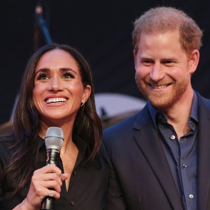 Prince Harry and Meghan Markle attend the Invictus Games Düsseldorf on September 12, 2023.