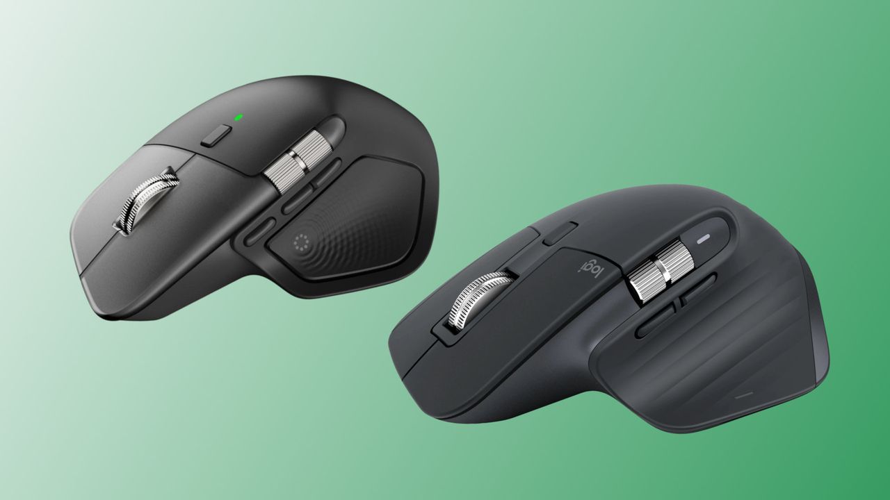 An image of the Logitech MX Master 4 in the EUIPO database (right) compared to an image of the Logitech MX Master 3S.