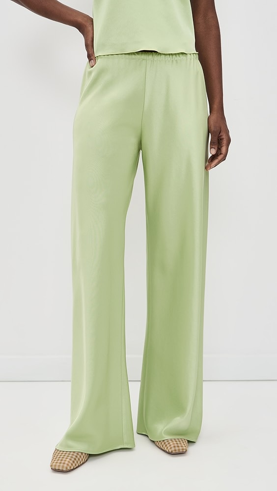 La Ligne Double Face Satin Colby Pants