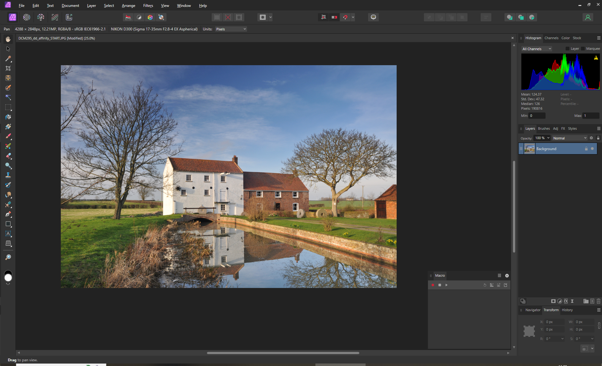 screenshot showing how to set up macro