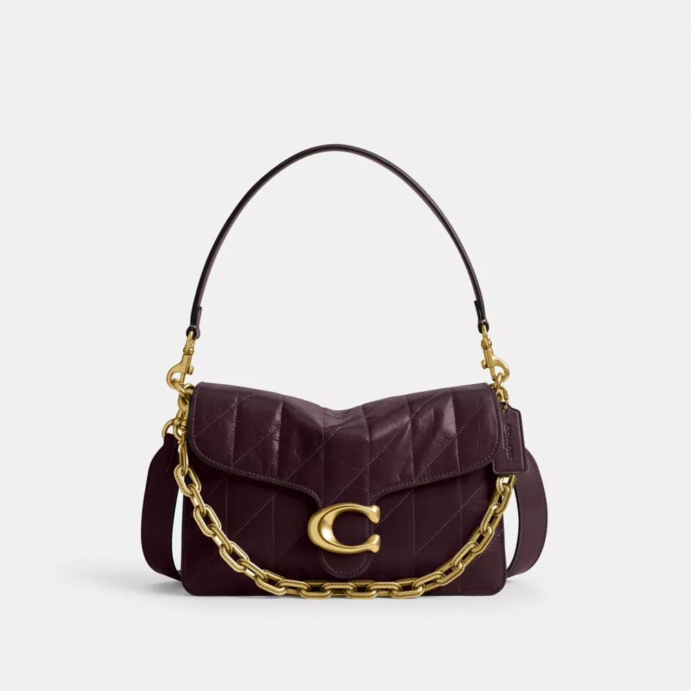 Chain Tabby Shoulder Bag With Quilting