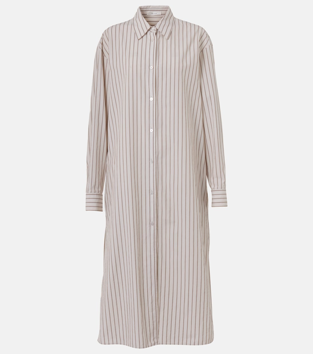 Chihiro Striped Cotton Shirt Dress