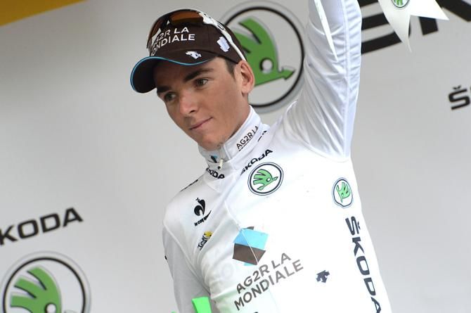 Romain Bardet (Ag2R La Mondiale) still in the white jersey at the Tour de France