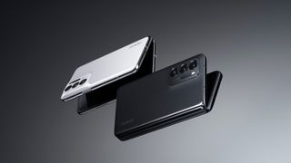 oppo find n in black and in white product render