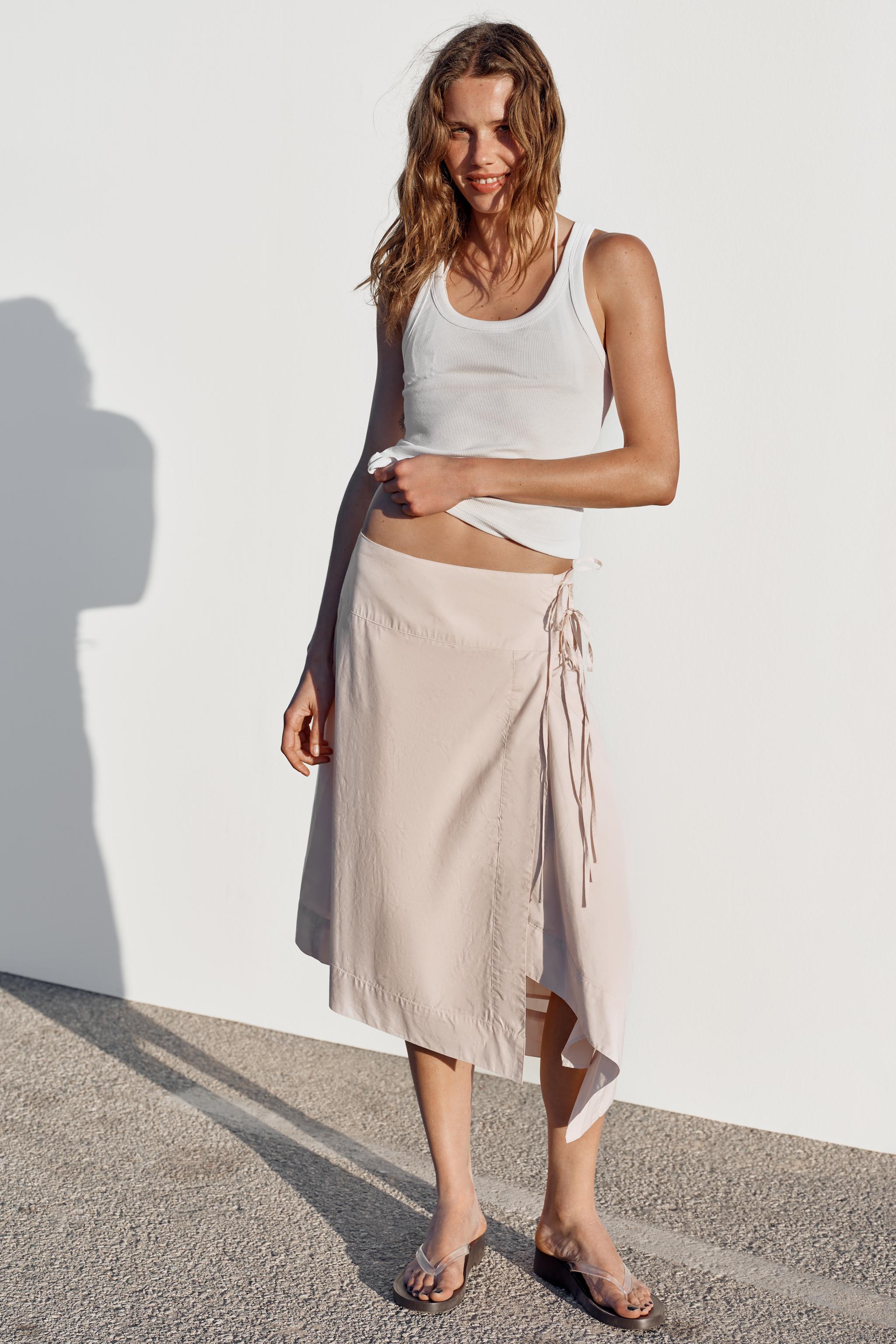 Wrap Midi Skirt