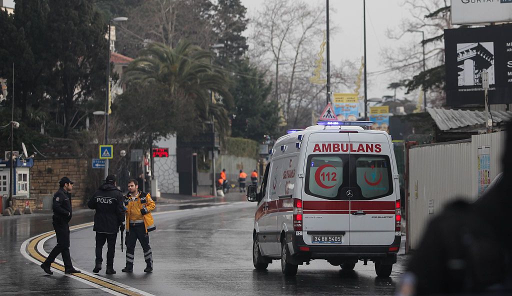 The aftermath of a gunman attack in Istanbul during New Year&amp;#039;s Eve revels