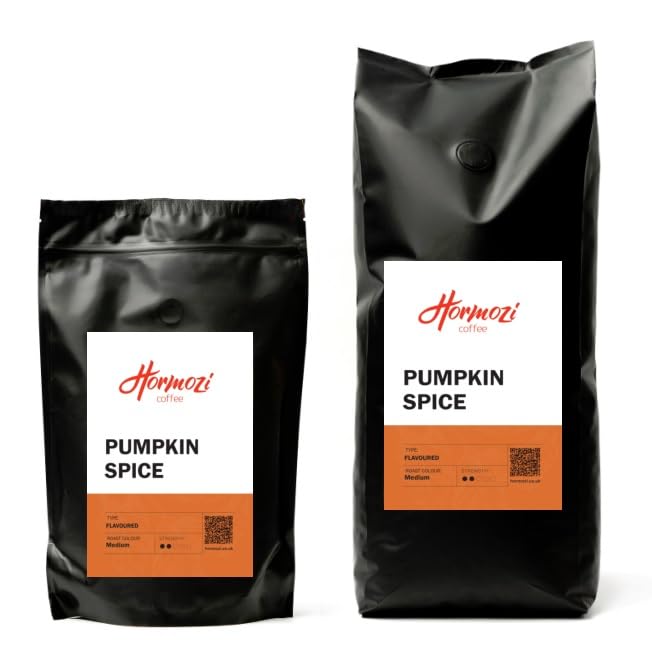 Freshly Roasted Hormozi Coffee - Pumpkin Spice Flavoured Coffee Beans 250g - Medium Roast