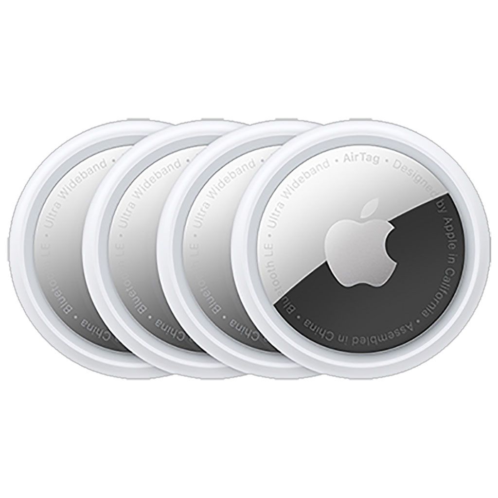 Apple Airtag 4 pack on white background