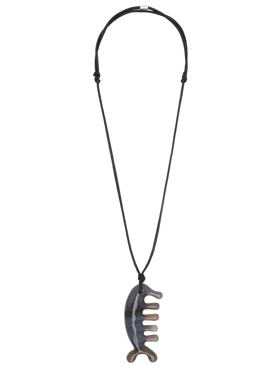 Agate Gua Sha Begula Necklace