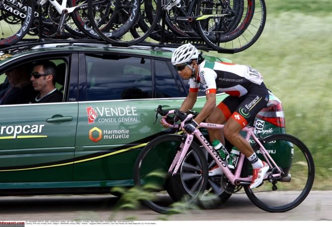 Yukiya Arashiro with his Europcar team car