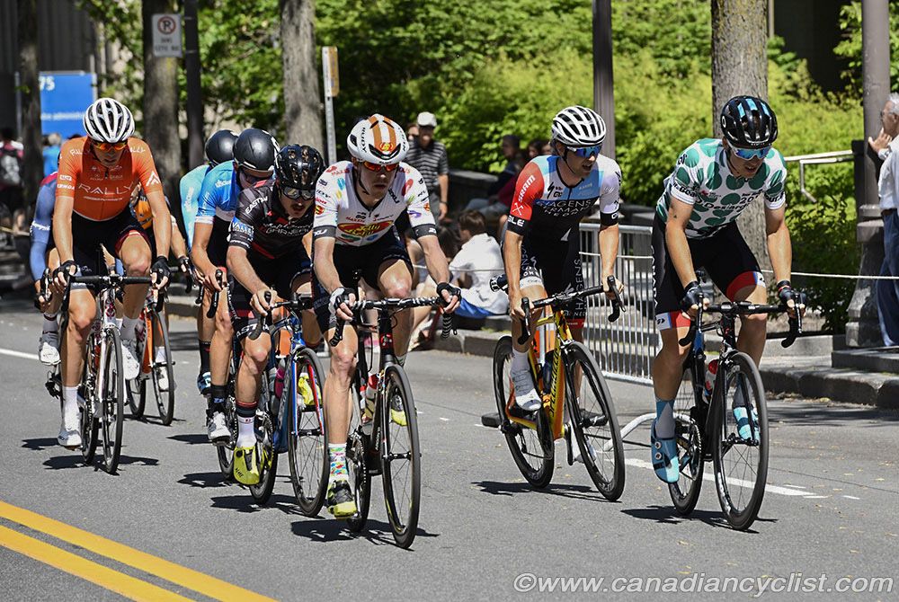 The break on stage 4 of the Tour de Beauce.