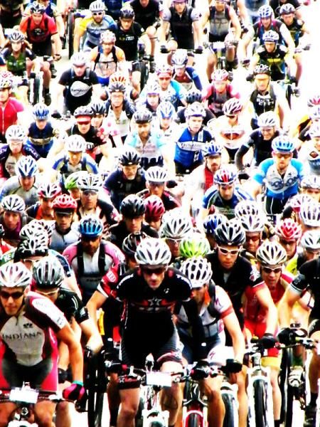 The start of the Mohican 100