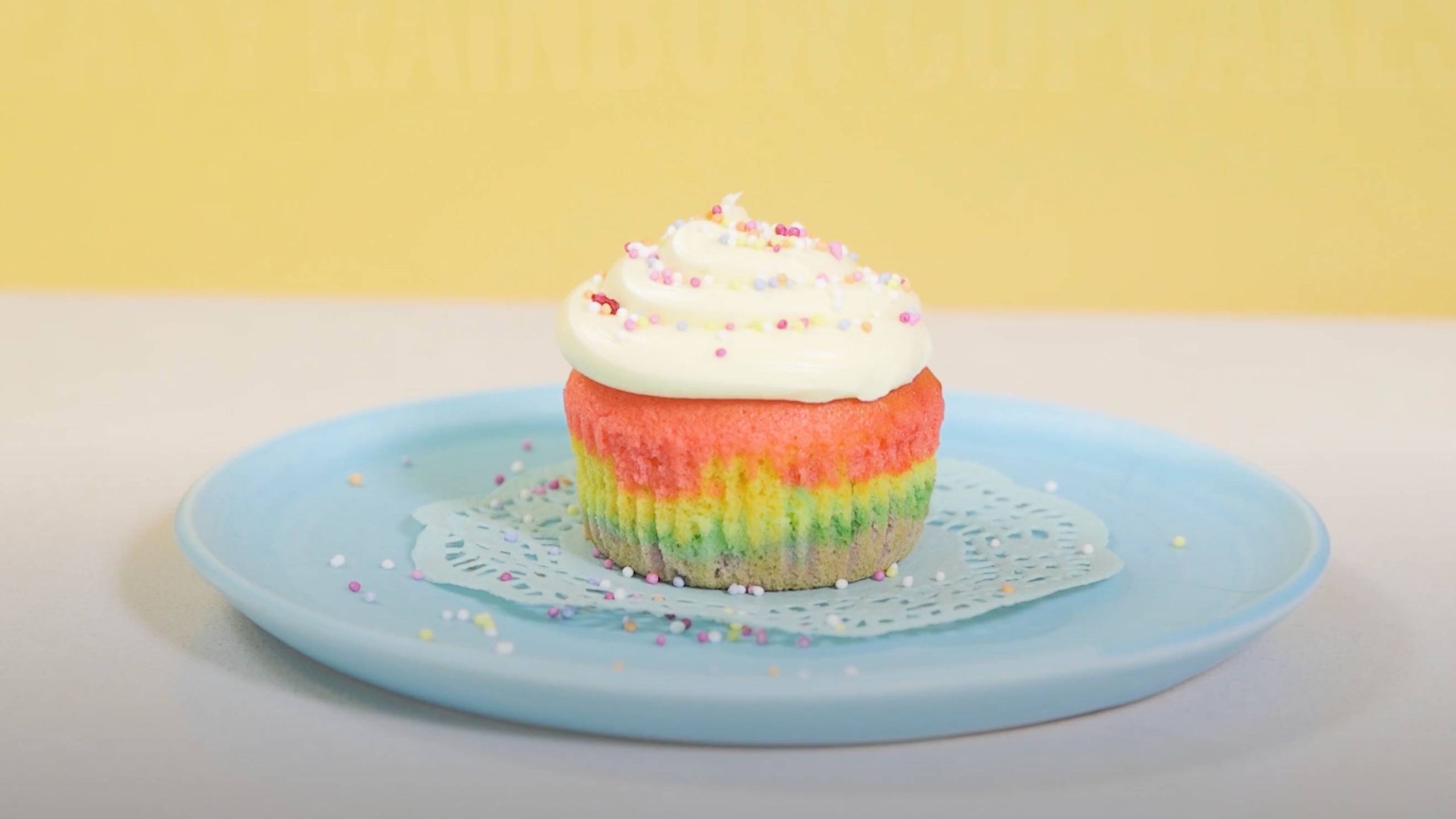 Rainbow cupcakes recipe