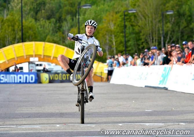 Anton Cooper (Cannondale Factory Racing) wins the U23 race at the Mont-Sainte-Anne World Cup