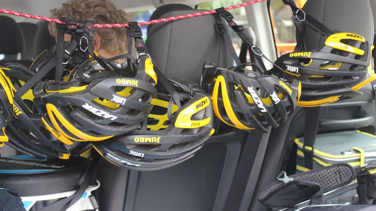 LottoNL-Jumbo's Lazer helmets