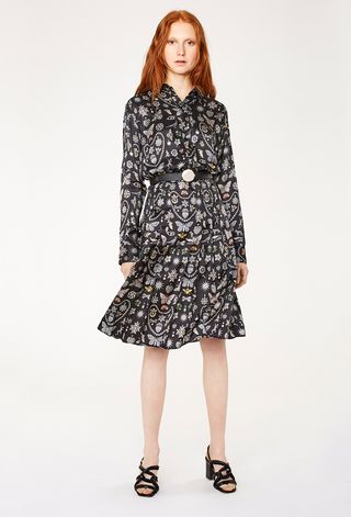 Dress featuring Bentley & Skinner silk-blend print by Paul Smith
