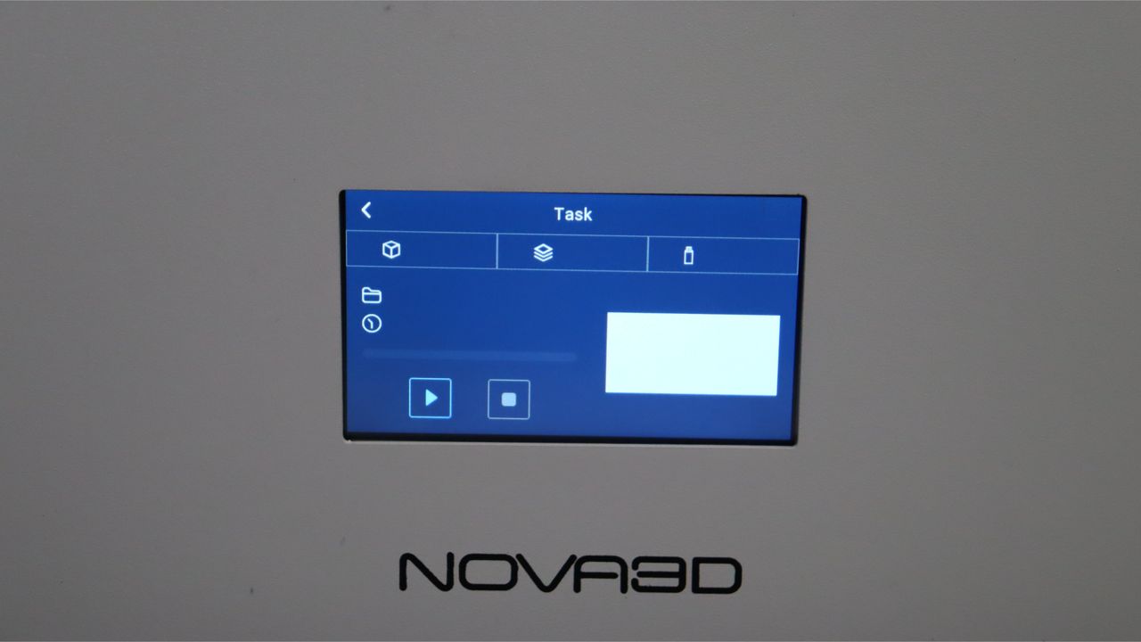 Nova3D Whale3 SE 3D printer-menu screen
