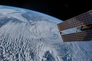 Wintery Northern Hemisphere International Space Station