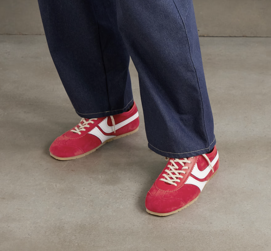 Dries van Noten, Leather-trimmed suede sneakers