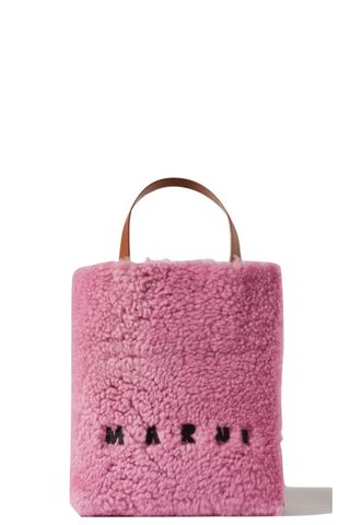 Fuzzy pink bag