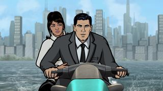 Lana Kane and Sterling Archer in Archer