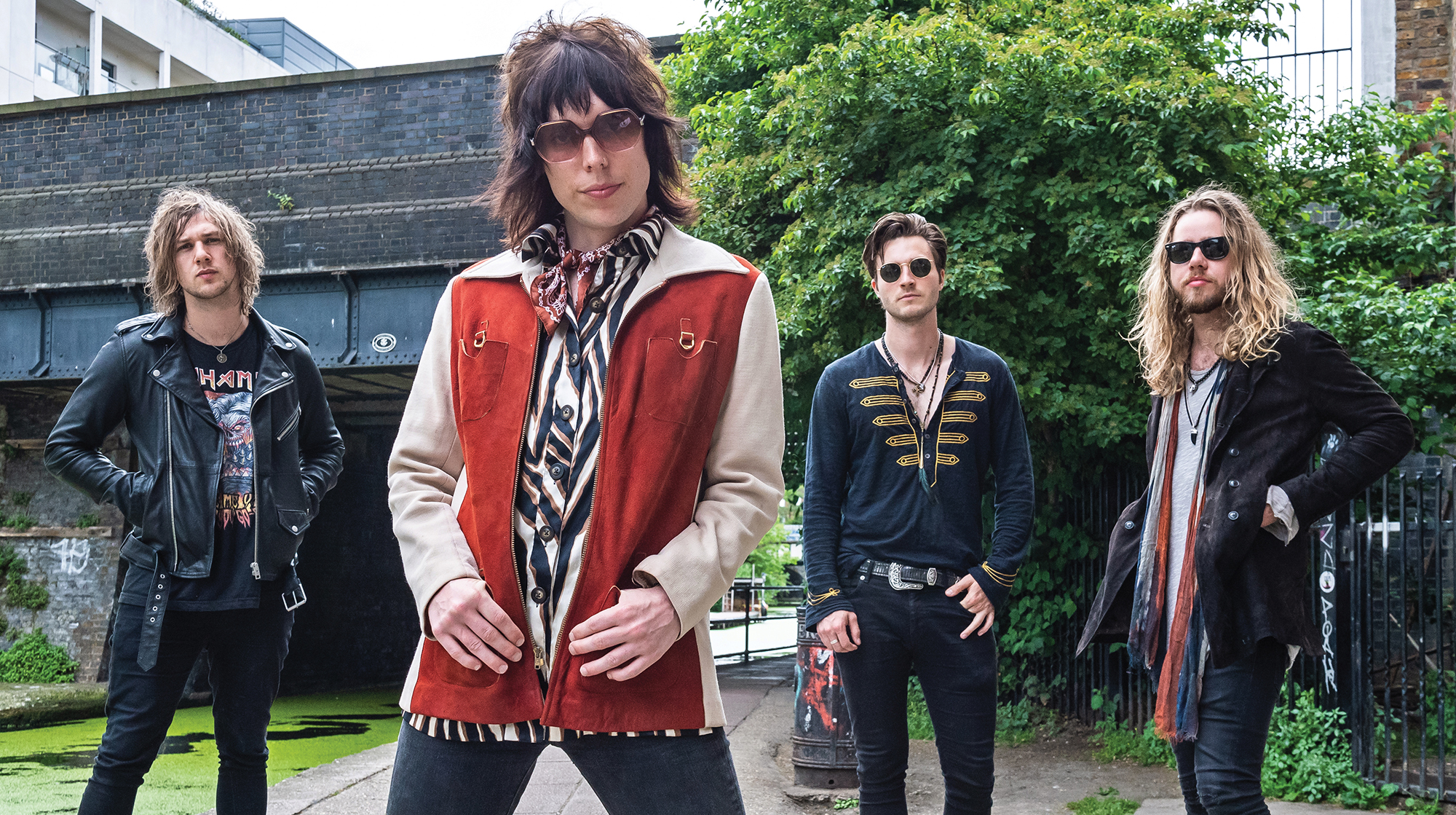 The Struts photographed June 19, 2018.(from left) Gethin Davies, Luke Spiller, Jed Elliott and Adam Slack.