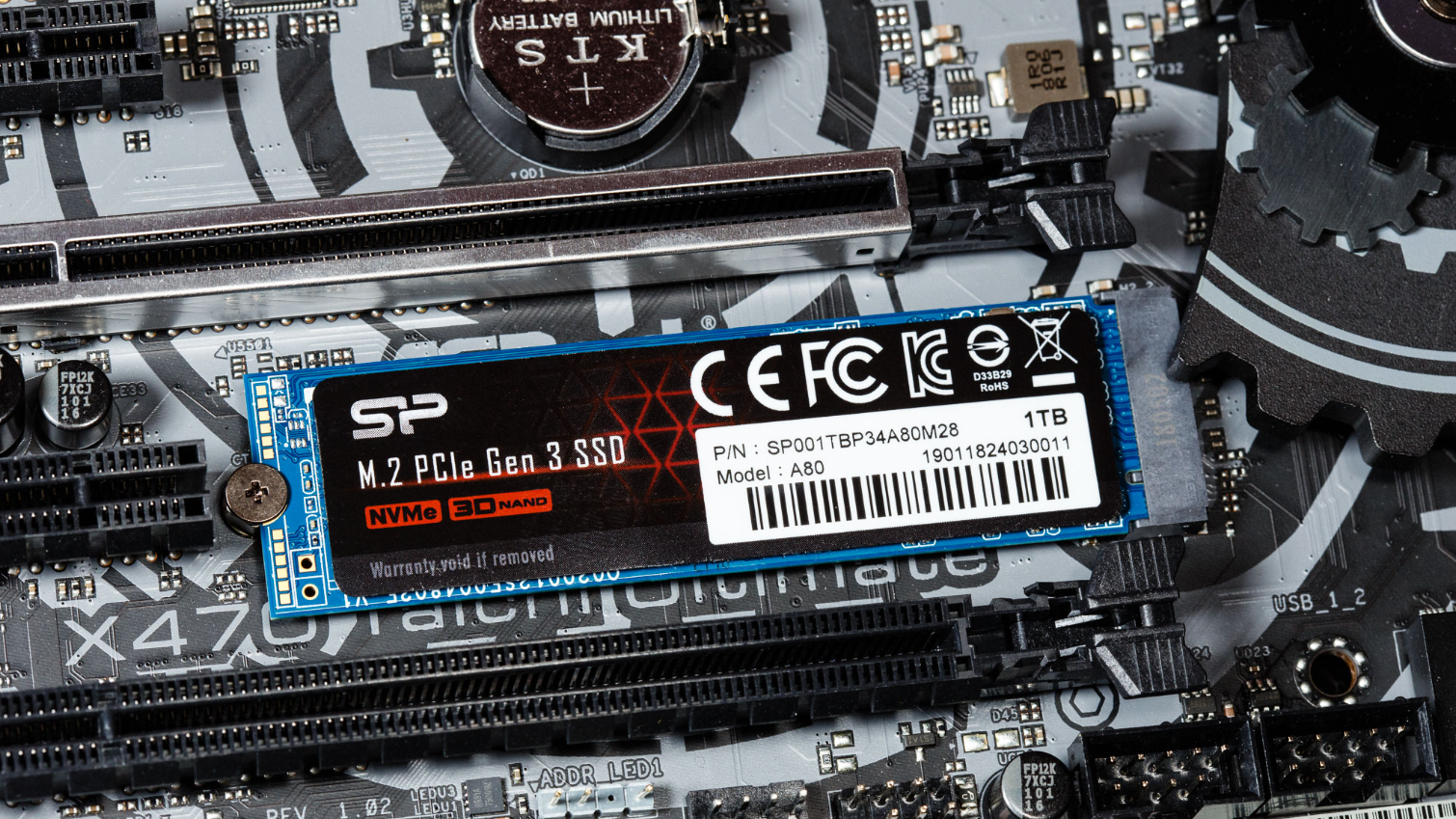 Silicon Power 1TB - NVMe M.2 PCIe Gen3x4 2280 SSD (SP001TBP34A60M28)