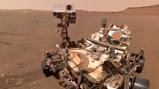 A selfie taken by NASA's Perseverance Rover while on Mars.