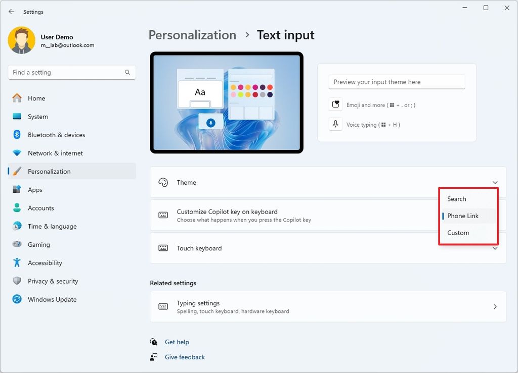 Customize Copilot key on keyboard