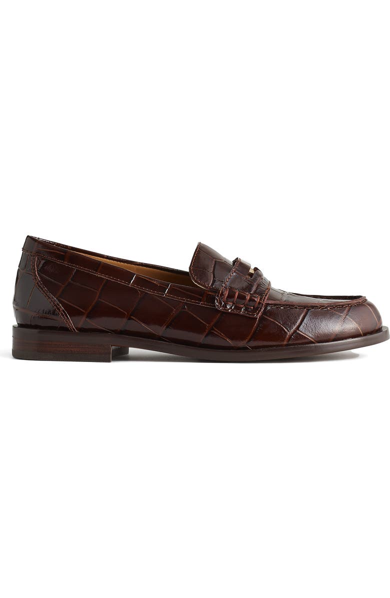 Porto Croc Embossed Penny Loafer