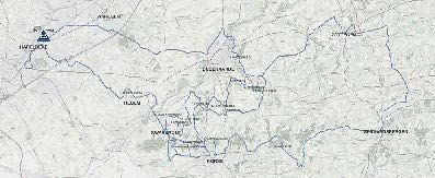 Map of the 2021 E3 Saxo Bank Classic