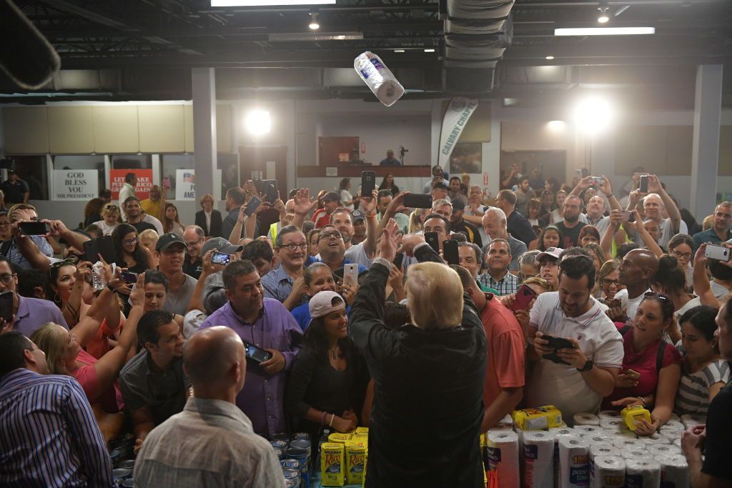 President Trump visits Puerto Rico.