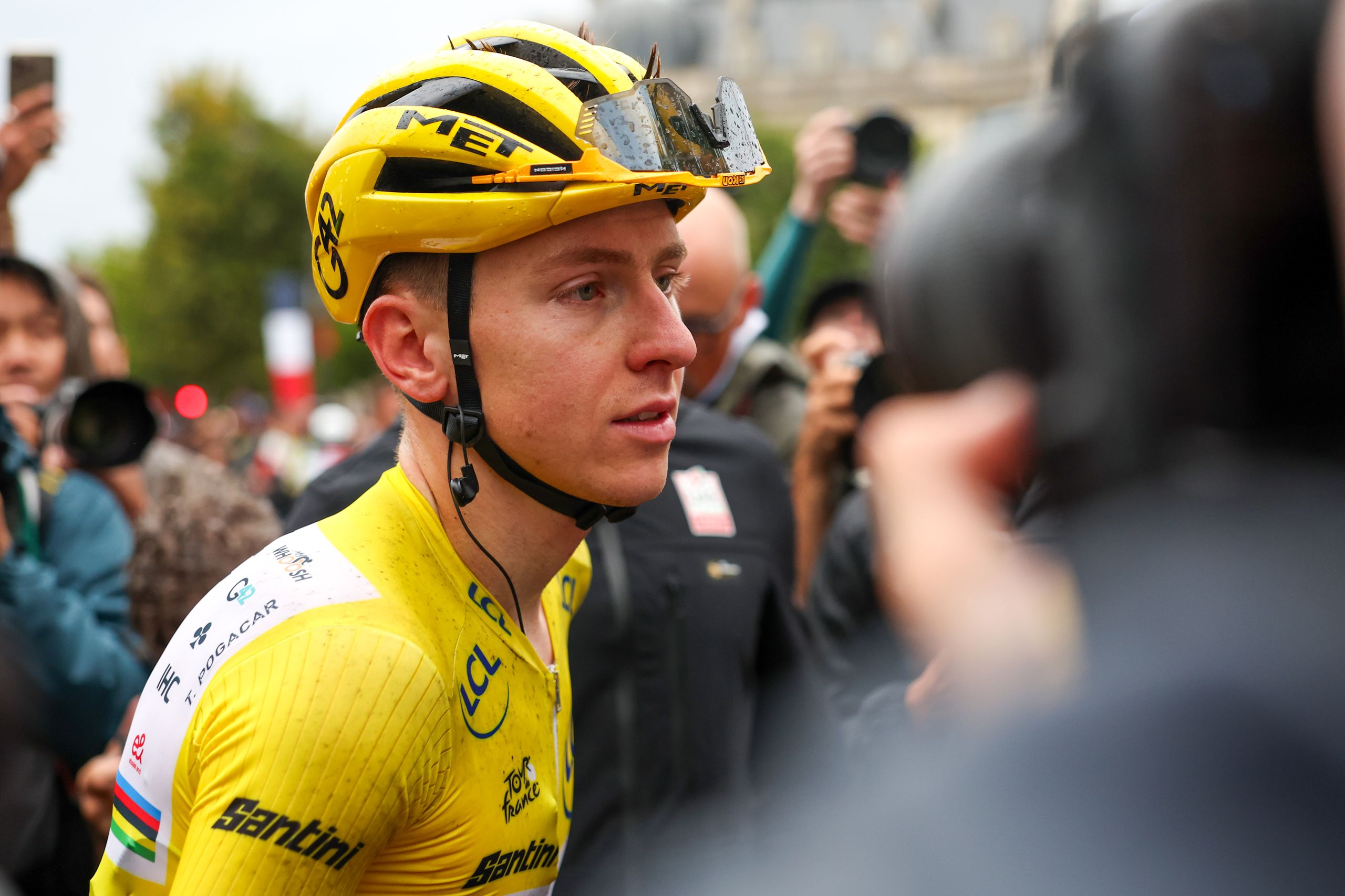 'It was a crazy situation' – knee injury that nearly ended Tadej Pogačar's Tour de France last year apparently caused by crash with Visma-Lease a Bike car